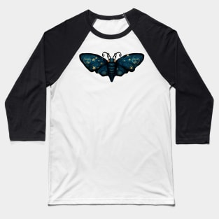 Celestial Butterfly Gold Moon Stars and Sun Baseball T-Shirt